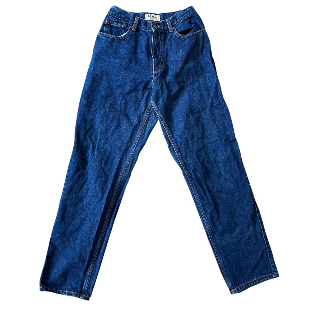L.L. Bean Vintage Y2K Dark Wash Relaxed Fit Jeans Old Money Coastal 26x32
